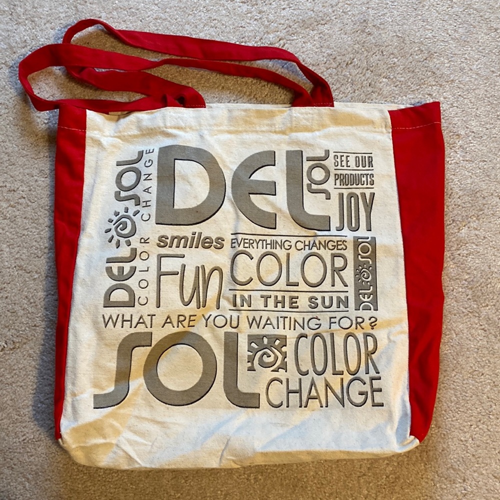 Del Sol Color Changing Canvas Tote
